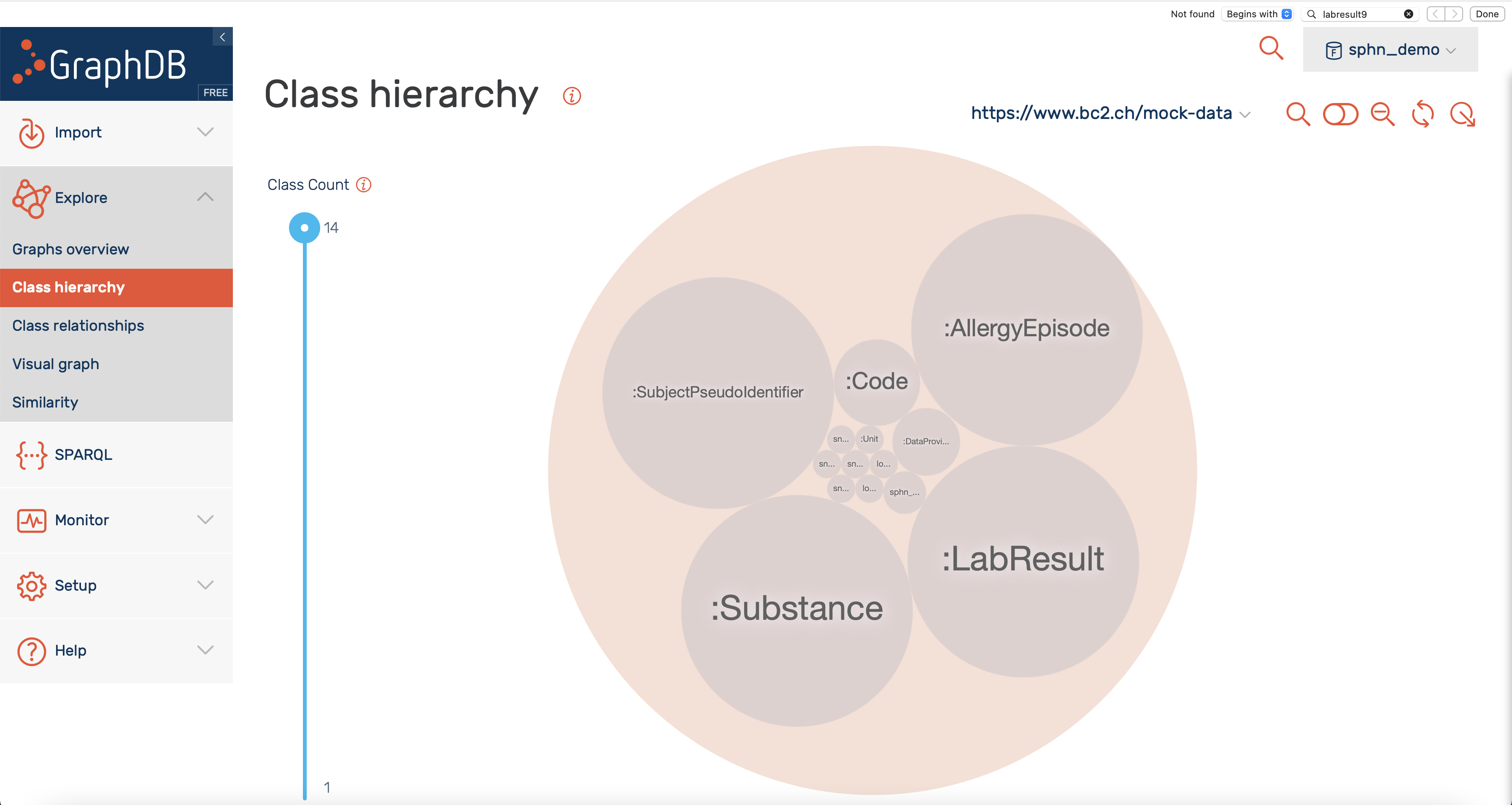 Class hierarchy visualization.
