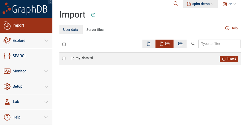 Import Server files